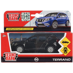 Машинка "Технопарк" Nissan Terrano, инерционная, 12 см, черная