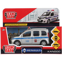 Машинка Технопарк "Renault Kangoo полиция", инерционная, 12 см