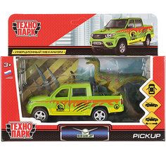 Машинка Технопарк "UAZ Pickup сафари", с фигуркой, инерционная, 12 см