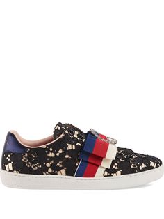 Gucci кроссовки Ace со шнуровкой