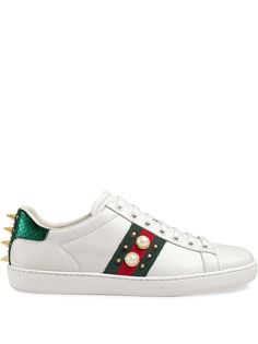 Gucci кроссовки Ace с заклепками