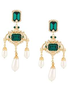 Dolce & Gabbana drop crystal earrings