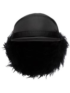 Prada шапка-ушанка с искусственным мехом
