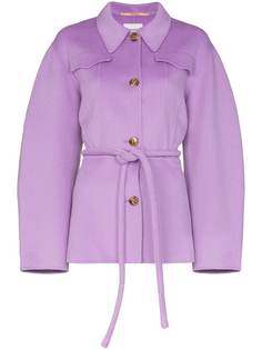 Nanushka Adut tie belted jacket