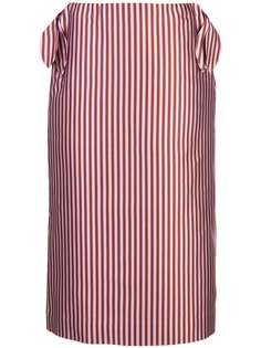 Jonathan Cohen vertical striped silk skirt