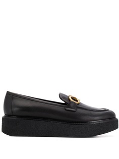 Salvatore Ferragamo лоферы с пряжкой на платформе