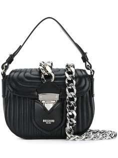 Moschino стеганая сумка на плечо