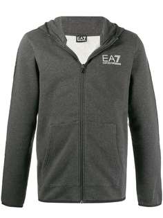 Ea7 Emporio Armani printed logo hoodie