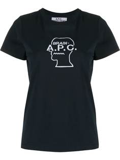 A.P.C. футболка A.P.C x Brain Dead