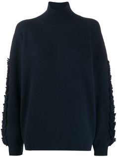 Barrie textured sleeves detail jumper