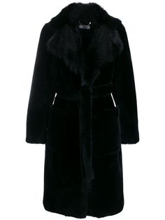 Desa 1972 oversized collar fur coat