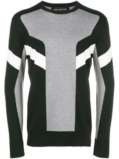 Neil Barrett colour block striped jumper