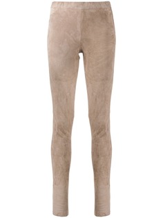 Arma leather skinny trousers