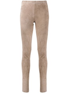 Arma leather skinny trousers