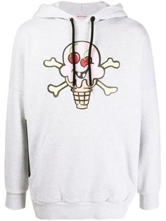 Palm Angels ice cream skull print hoodie