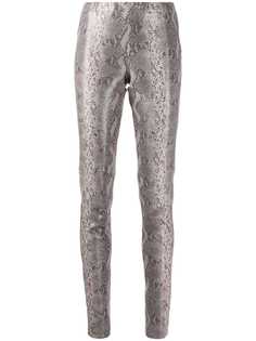 Arma snakeskin effect skinny trousers