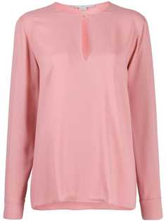 Stella McCartney split-sleeve keyhole blouse