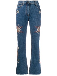 Etro джинсы Bootcut с цветочным узором
