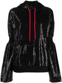 Marcelo Burlon County Of Milan худи с капюшоном на шнурке и пайетками