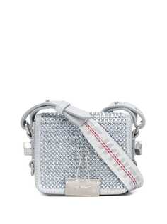 Off-White crystal-embellished mini bag