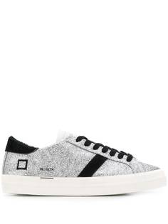 D.A.T.E. metallic lace-up sneakers