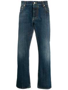 Alexander McQueen укороченные джинсы прямого кроя