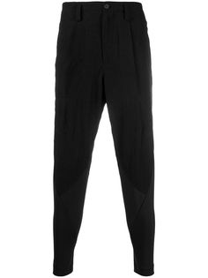 Issey Miyake Men зауженные брюки со вставками