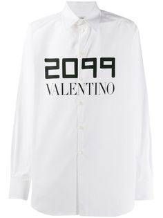 Valentino рубашка свободного кроя с принтом 2099
