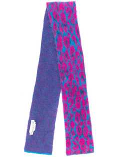 Golden Goose Pop Leopard knitted scarf