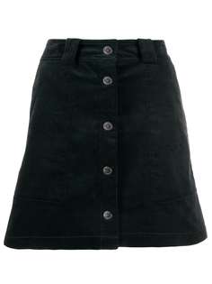 Maison Kitsuné corduroy A-line mini skirt