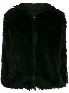 Moncler Grenoble faux fur hooded jacket