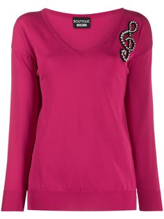 Boutique Moschino декорированный джемпер