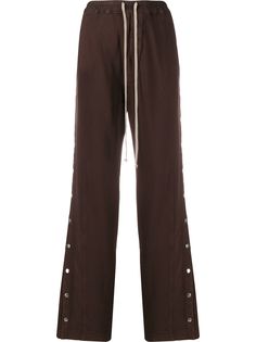 Rick Owens DRKSHDW button-up wide leg trousers