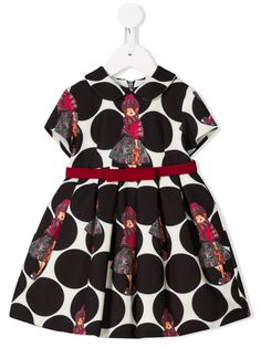 Colorichiari full skirt circle print dress