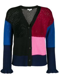 Kenzo colour block buttoned cardigan