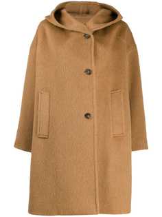 Alberto Biani hooded single-breasted coat