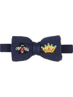 Gucci Kids галстук-бабочка с вышивкой