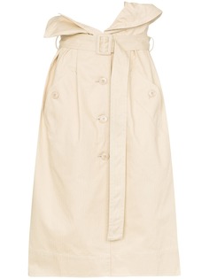 Jacquemus high waist denim midi skirt