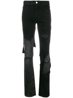 Raf Simons slim fit destroyed jeans