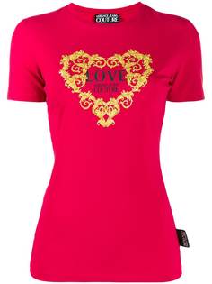 Versace Jeans Couture Baroque heart logo printed T-shirt