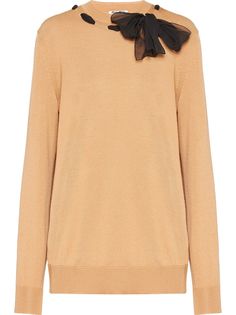 Miu Miu bow detail jumper