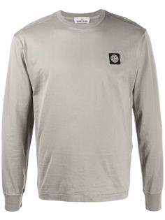 Stone Island футболка с нашивкой-логотипом