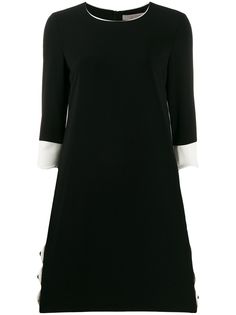 D.Exterior scalloped midi dress