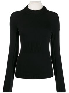 Moncler Grenoble panelled logo patch jumper