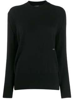 Calvin Klein embroidered logo jumper