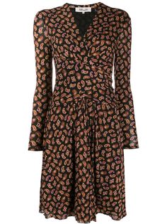 Diane von Furstenberg paisley print flared dress