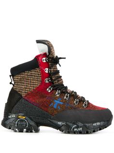 Premiata panelled hiking boots
