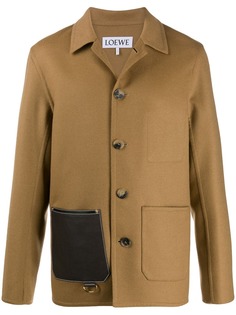 Loewe куртка на пуговицах с накладным карманом