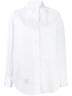 Thom Browne плиссированная поплиновая рубашка