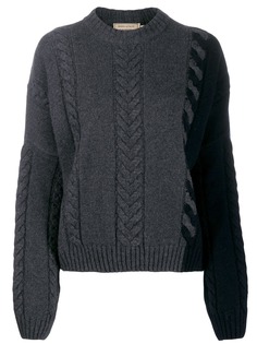 Maison Kitsuné джемпер фактурной вязки